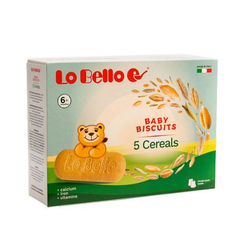 Lo Bello Baby Biscuits 5 Cereals - Fosfovit
