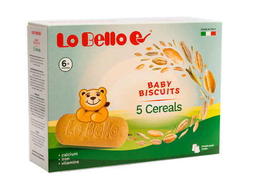 Lo Bello Baby Biscuits 5 Cereals - Fosfovit